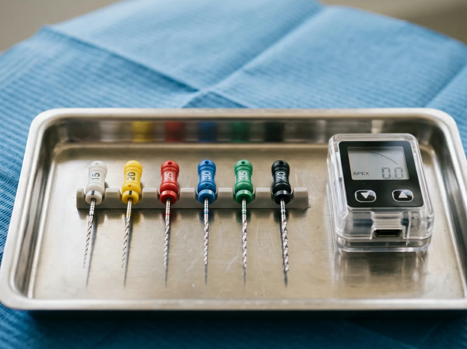 Endodontic file kit at Fairmont Dental Centre in London