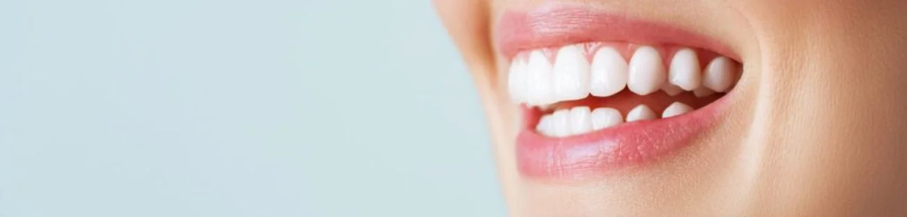 Professional Teeth Whitening at Fairmont Dental Centre Close-up of bright white smile after professional teeth whitening treatment at Fairmont Dental Centre in London Ontario
